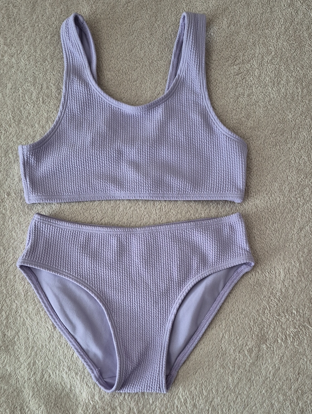 H&M Lilac Textured Kids Bikini Set